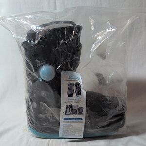 Black Pneumatic Low Walking Boot